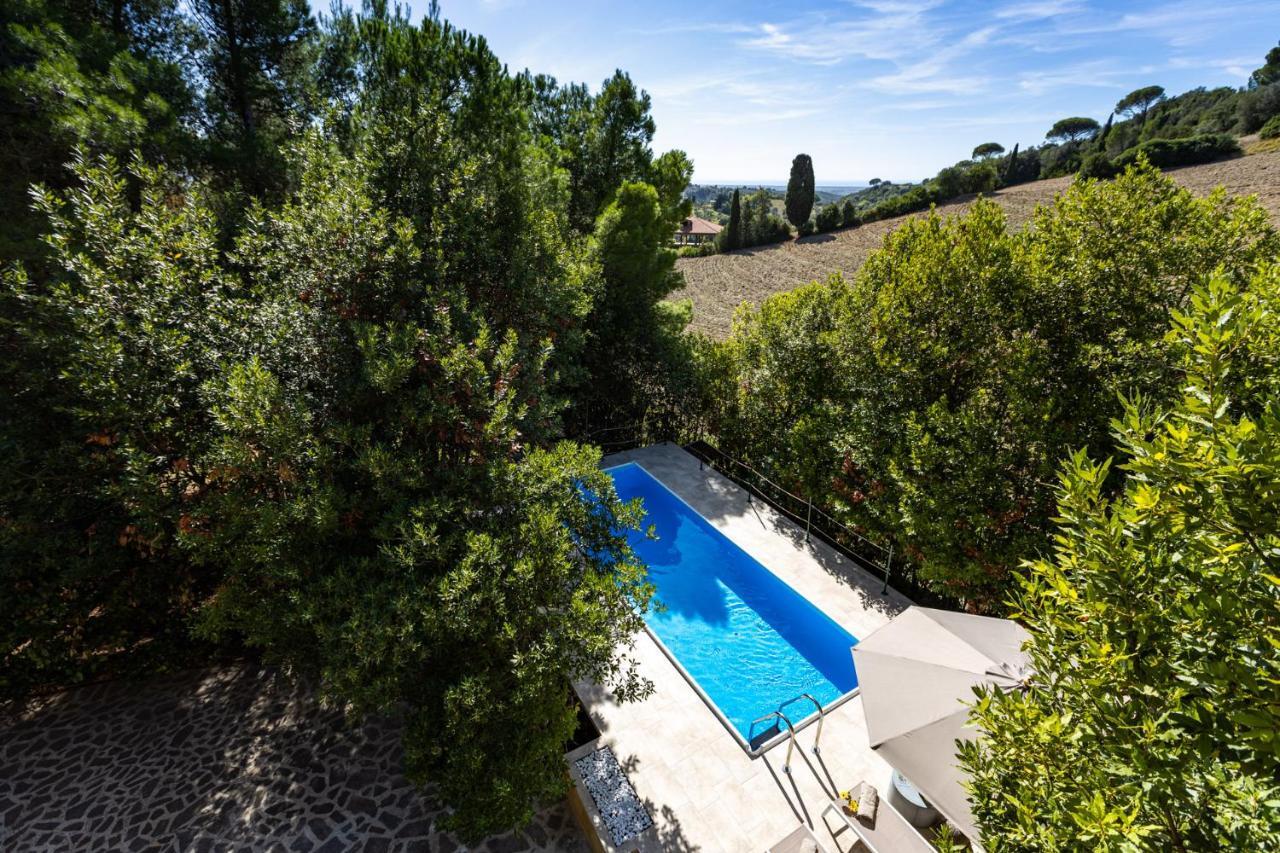 Villa Cesarina Amazing Villa With Private Pool In The Tuscan Hills Casale Marittimo Eksteriør billede
